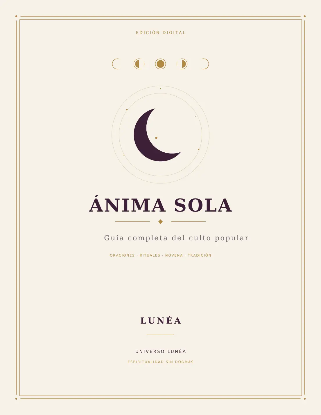 Portada del libro Ánima Sola, de LUNÉA